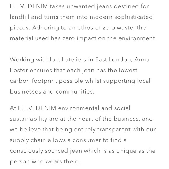 E.L.V. Denim Sustainable Denim Company Using High Quality Jeans. - Picture 8 of 8